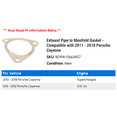 thumbnail image 2 of Exhaust Line to Manifold Gasket - Compatible with 2011 - 2018 Porsche Cayenne 2012 2013 2014 2015 2016 2017, 2 of 2
