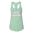 thumbnail image 2 of Wild Bobby, This is Not Sweat Its Just My Fat Crying, Gym/Workout, Women Racerback Tank Top, Mint, Medium, 2 of 4
