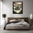 thumbnail image 3 of Maki 26x31 Black Modern Wood Framed Wall Art Titled - Winter_S Profits Iii, 3 of 6