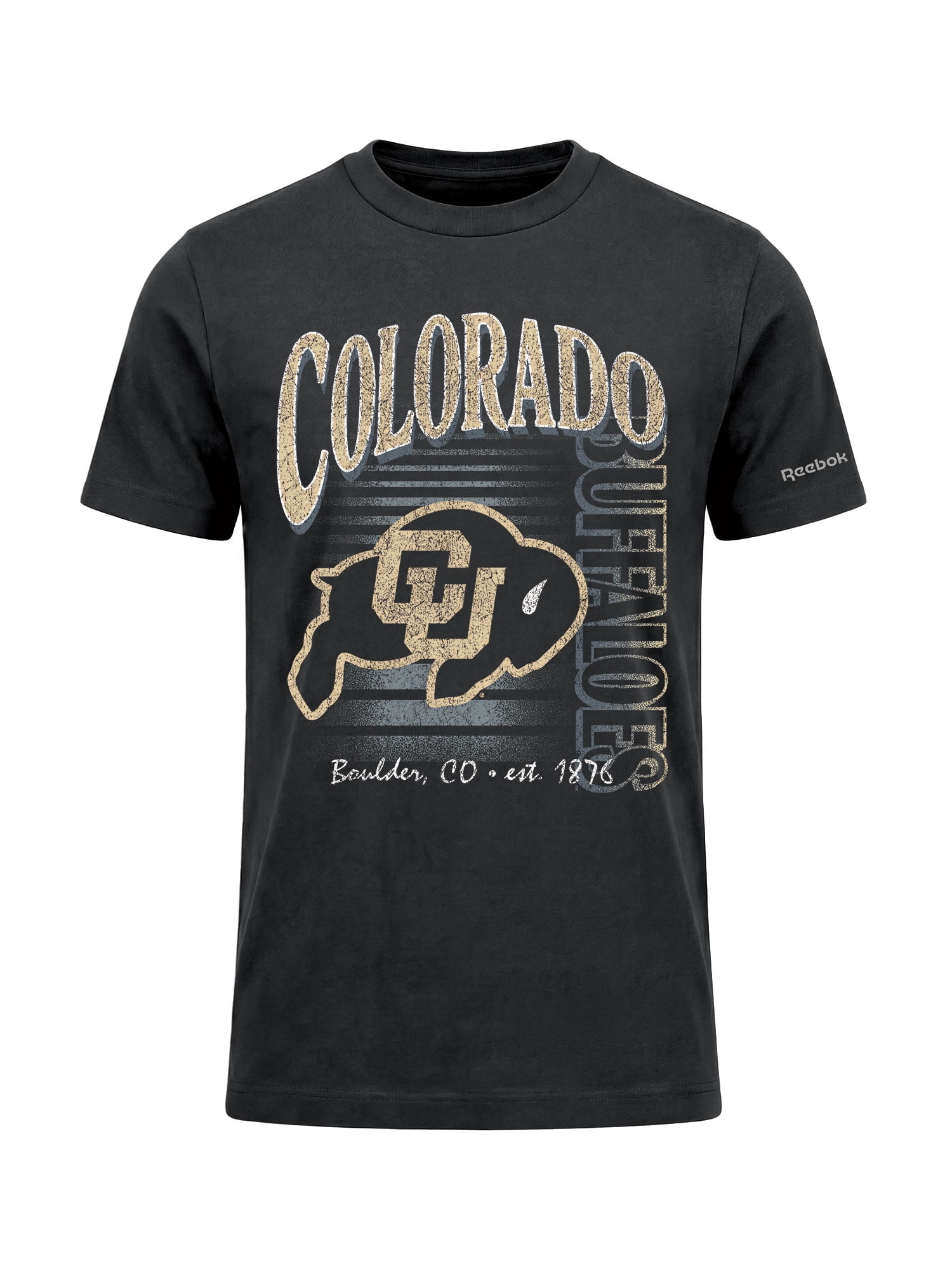 Colorado Buffaloes Reebok Mens Crew Neck Short Sleeve T-Shirt