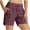 Wine, variant on Lmueinov Women's 7" Athletic Running Long Shorts Workout Hiking Shorts Quick Dry High Waisted Active Zipper Pocket, 2026 Summer Trendy
