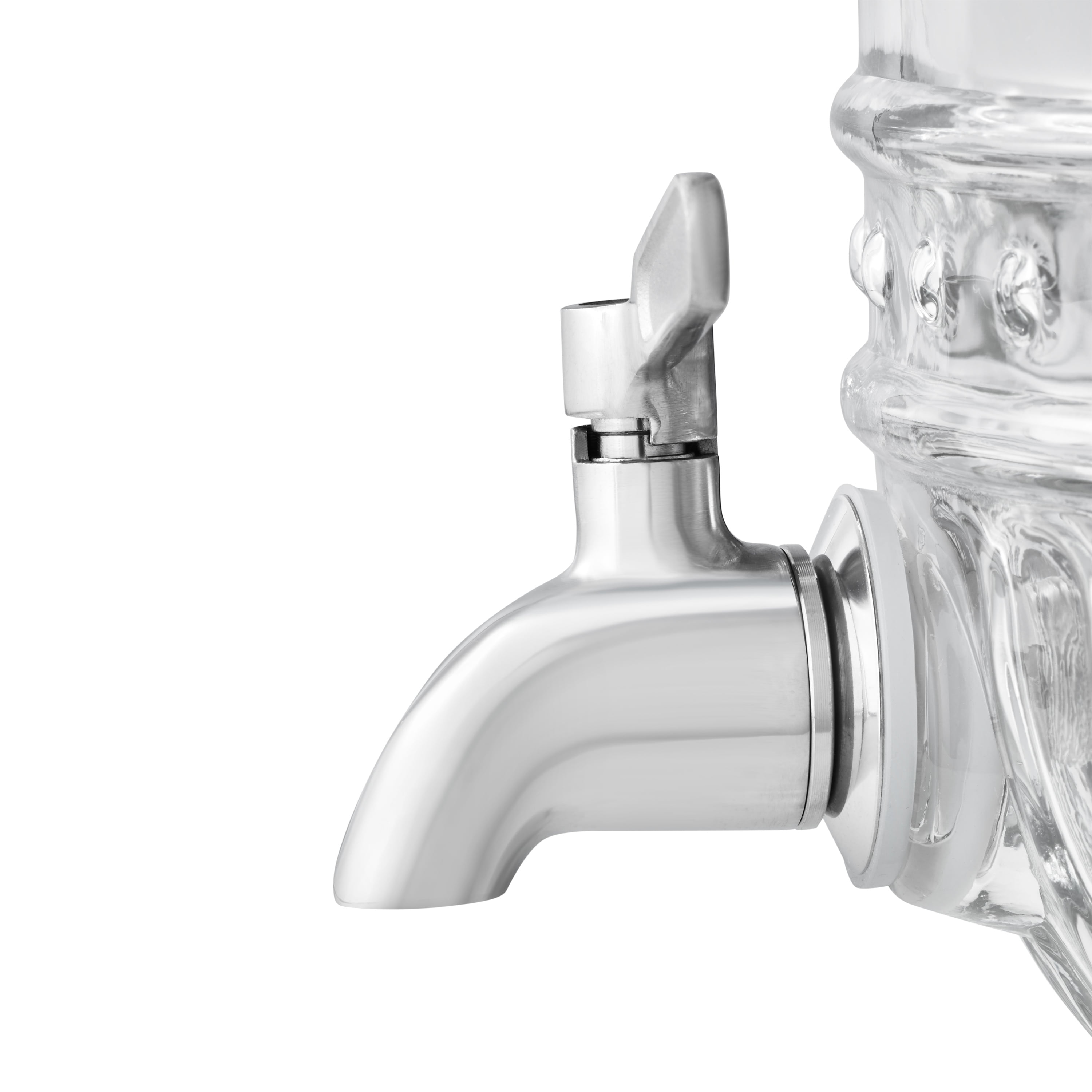 The Pioneer Woman Cassie Pattern 2-Gallon Clear Glass Beverage Dispenser