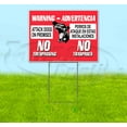 thumbnail image 1 of Attack Dogs On Premises (18" x 24") Yard Sign, Includes Metal Step Stake, 1 of 6