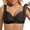 Black, variant on Bras for Women,Front Closure Comfort Bra for Women Everyday Wear Seamless Support Lightly Lined T-Shirt Versatile Design,Sports Bras for Women,Brown,95C