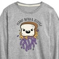 thumbnail image 3 of Instant Message - Peanut Butter & Jellyfish - Toddler & Youth Long Sleeve Graphic T-Shirt, 3 of 6