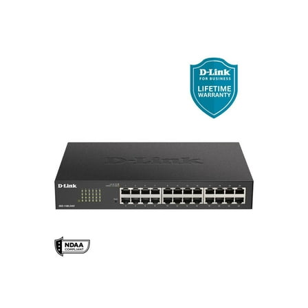 D-Link DGS 1100-24V2 - Switch - smart - 24 x 10/100/1000 - desktop, rack-mountable