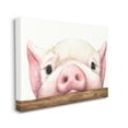 thumbnail image 3 of Stupell Industries Sweet Pink Pig Resting Snout Farm Animal Illustration Painting Gallery Wrapped Canvas Print Wall Art, Design by George Dyachenko, 3 of 7