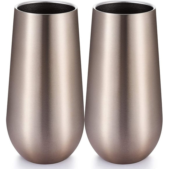 Stemless Champagne Flutes