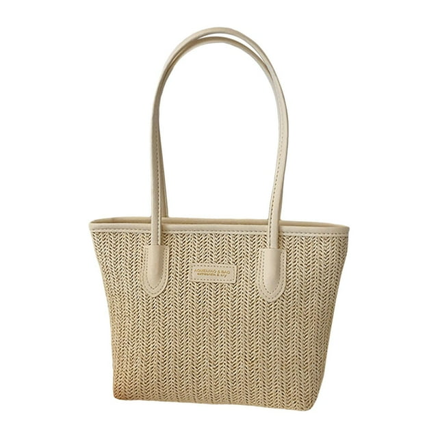 Bolso de hombro para mujer, moderno, para vacaciones, viajes al aire libre, verano y desplazamientos diarios. Correa para bolso blanca