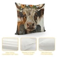 thumbnail image 4 of Orinice Flowers Graphic Decorative Pillow Cover for Home Couch Living Room Sofa, Spring Square Cushion Case 1PC 12x12in, 4 of 5