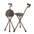 thumbnail image 2 of Portable Lightweight Folding Cane Chair Stool with 3 Legs for Elderly, 2 of 4