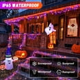 thumbnail image 2 of Magotan 300 LED 98 ft Halloween Lights Outdoor Indoor Orange and Purple Halloween Decorations String Lights, 2 of 7