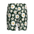 thumbnail image 2 of Haiem White Daisies and Bee Men's Pajama Short with Soft Woven Cotton Elastic Waistband Sleep Short-Medium, 2 of 9