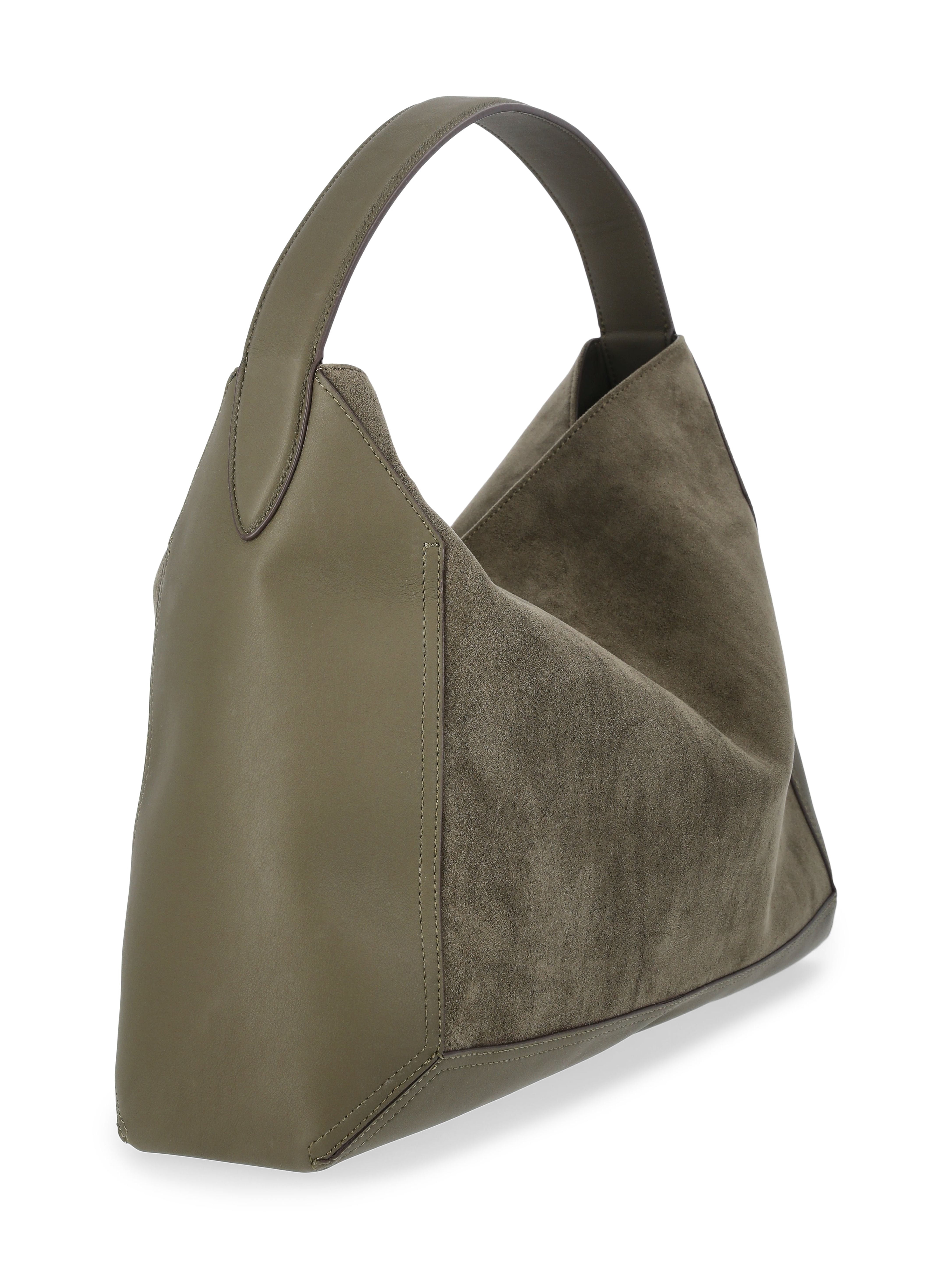 Scoop Women's Faux Suede Hobo Tote Bag, Olive