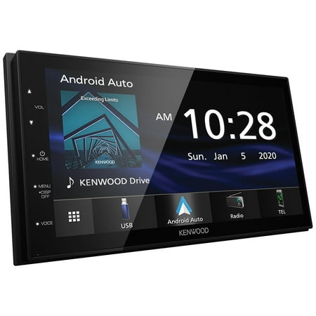 Kenwood - 6.75" - Android Auto/Apple® CarPlay™ - Built-in Bluetooth - In-Dash Digital Media Receiver - Black