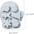 thumbnail image 4 of Fashionable and versatile 2-piece Christmas template Christmas fondant mold Christmas biscuits Christmas kitchen baking tools Christmas biscuit mold soap chocolate making Christmas soap baking tool, 4 of 5