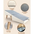 thumbnail image 2 of Dog Ramp for Couch Sofa and Low Bed, 15.7" W Foldable 2-in-1 Pet Steps & Ottoman, Non-Slip Wooden Pet Stairs for Small Senior Injured Dogs & Cats, 2 of 6