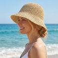 thumbnail image 6 of AirLoni Sun Hat For Women Packable Foldable Lightweight Floppy Wide Brim Bucket Hat UV Protection Travel Vacation Beach Hats One Size, 6 of 8