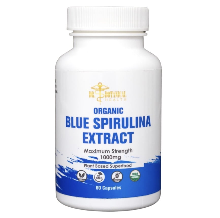 Organic Blue Spirulina Capsules 100 Pure Superfood from BlueGreen