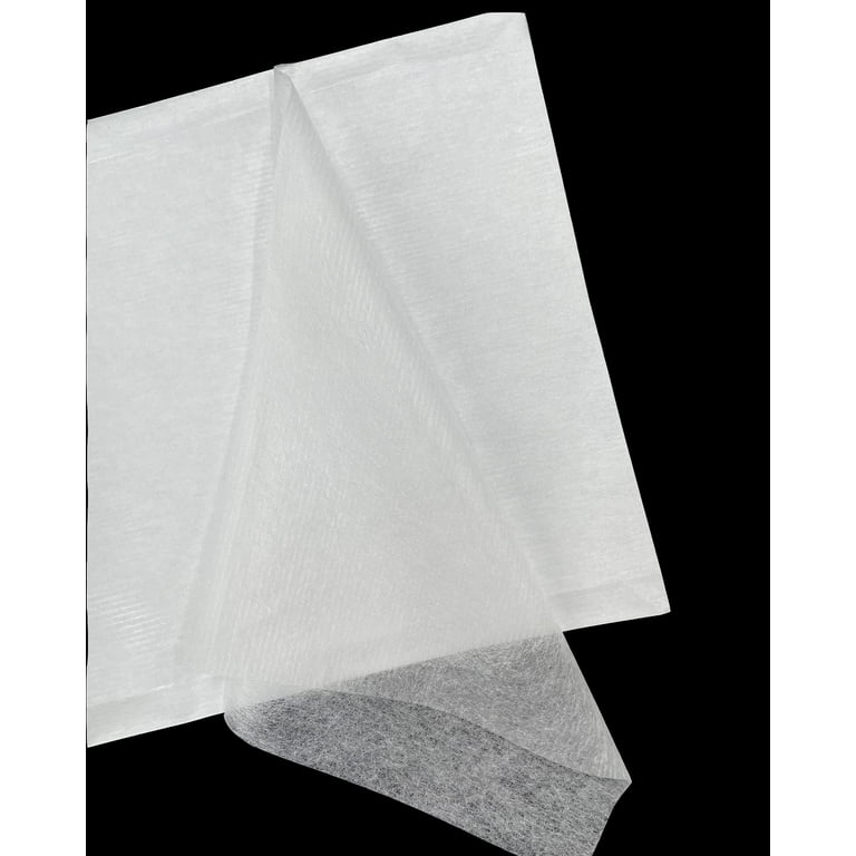 Medium Weight Fusible Bonding Web: 20 Sheets (8 x 12) Fusible Webbing for Fabric  Applique DIY Crafts Supplies 