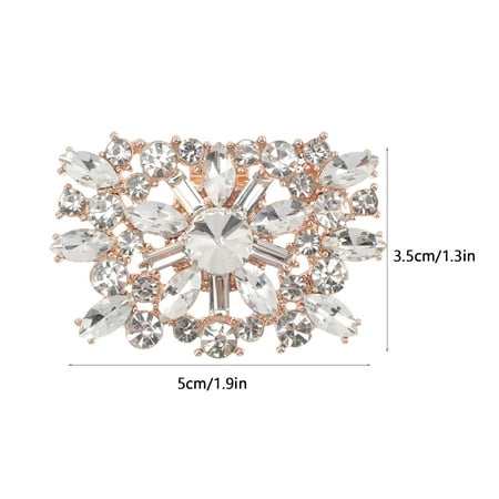 

NICEXMAS 2pcs Bridal Shoe Clips Rhinestone Shoe Decoration Charms Party Wedding Shoe Clips