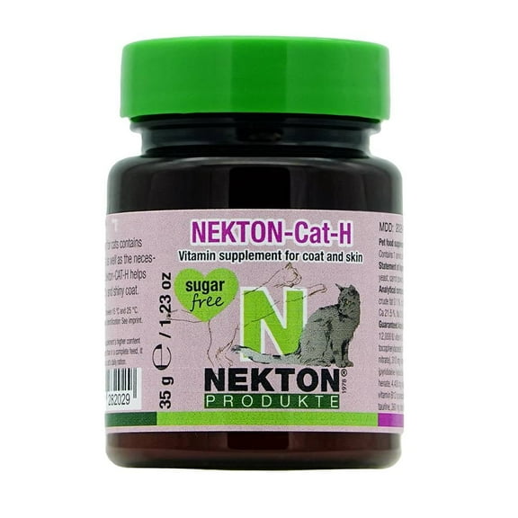 NEKTON Cat-H Feline Vitamin, Mineral and Trace Element Supplement with Extra Biotin 1.23 oz (35g)
