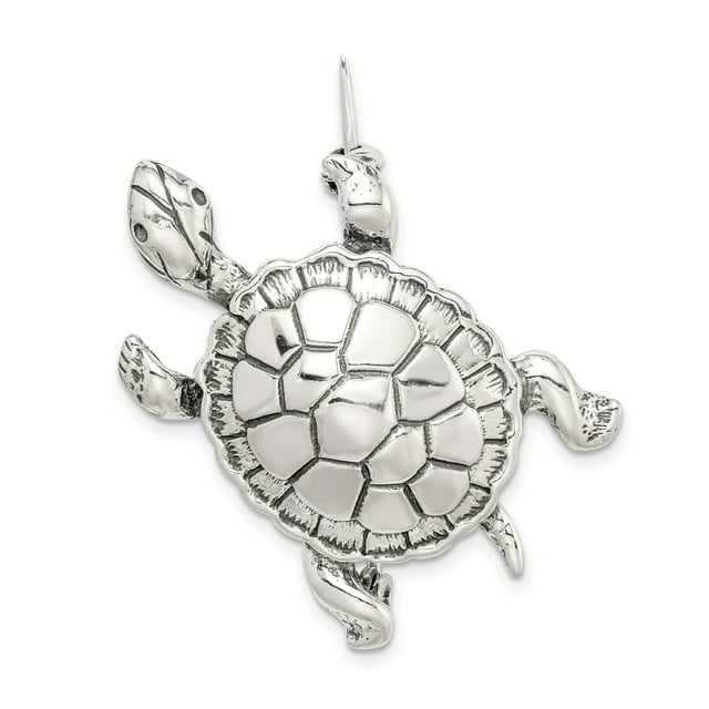 925 Sterling Silver Turtle Pin Animal Insect