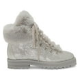 thumbnail image 2 of Jessica Simpson Norina Fashion Silver Rhinestone Lace Up Combat Ankle Bootie (10, silver), 2 of 5