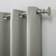 thumbnail image 3 of Sun Zero Nolan 1-Piece Energy Saving Blackout Grommet Curtain Panel, 40"X54", Silver Gray, 3 of 10