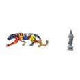 thumbnail image 1 of Estatua y figura de Guan Yin combinadas en un adorno único de animal y Buda para decorar estanterías y exhibidores interiores., 1 of 8