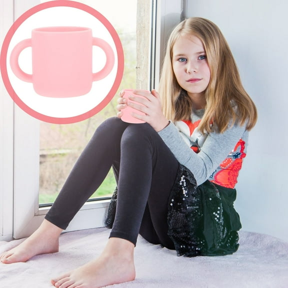 WRITWAA Toddler Training Cup Silicone Binaural Water Cup for Kids Back to School 1 Set