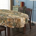 thumbnail image 3 of Realtree Xtra Camo Table Cloth Oval - 60"x84" Polycotton Fabric - Elevate Your Kitchen or Farmhouse with Rustic Hunting Camouflage Dining Table Cover, 3 of 6