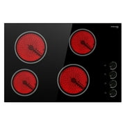 Gasland Chef CH77BS Built-in Electric Stove, 30" Vitro Ceramic Surface Radiant Electric Cooktop, 4 Burners, Mechanical Knob Control