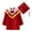 Red, variant on WOYY Infant Girls Kindergarten Graduation Gown Bachelor Dress with Hat Outfits, Sizes 18-24M
