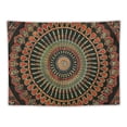 thumbnail image 5 of Creowell  Handmade Indian hippie Bohemian Psychedelic Peacock Mandala Wall hanging College Dorm Beach Throws Table Cloth Bedding Tapestry 40x60inch, 5 of 6