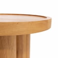 thumbnail image 4 of Christopher Knight Home 17" Round End Table with Rubberwood Pedestal Base, Natural, 4 of 8