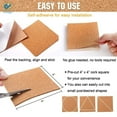 thumbnail image 5 of Deago 20 Pack Self-Adhesive Cork Squares 4 x 4 Inch Cork Tiles Board Mini Backing Sheets for Coasters and DIY Crafts, 5 of 8