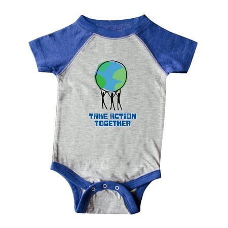 

Inktastic Take Action Together Save the Planet Gift Baby Boy or Baby Girl Bodysuit