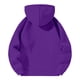 thumbnail image 3 of MHFRRA Sudadera con Capucha y Cremallera de Un Cuarto para Un Jersey Suave con Cordón Ajustable, Ajuste Cómodo, Estilo Deportivo Informal Púrpura, 3 of 3