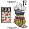 thumbnail image 4 of "Please do not lick the walls" Metal Tin Sign 8x12in Funny Warning Vintage Painting Tin Signs Wall Poster Plaque DIY, 4 of 7