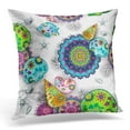 thumbnail image 1 of EREHome Abstract Mandala Floral and Shells Beach Pillow Case Pillow Cover 20x20 inch, 1 of 1