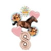 Mayflower Products Spirit Riding Free Party Supplies 8th Birthday Galloping Horse Balloon Bouquet Decorations