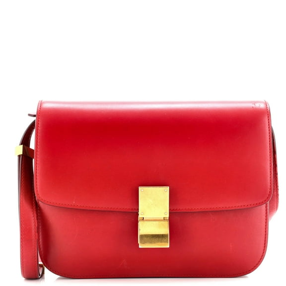 Pre-Owned Classic Box Bag Smooth Leather Medium By Rebag