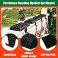thumbnail image 7 of Glitter Christmas Stocking Holder Xmas Stocking Hanging Hook Heavy Duty Metal Stocking Hanger for Mantle Shelf Fireplace Stair Holiday Party Decor, 7 of 7