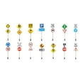 thumbnail image 2 of kusrkot Homyl Signalisation Routière Micro Paysage Autoroute Scènes Modèle Ornements Décoratifs, 2 of 9