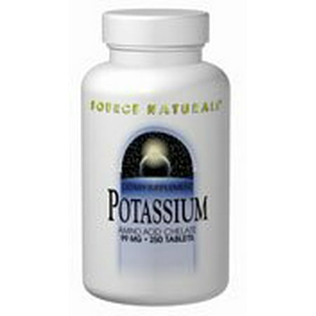Potassium Amino Acid Chelate 99mg Source Naturals, Inc. 100 (Best Source Of Potassium Supplement)