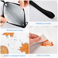 thumbnail image 4 of 3 Size Reusable Food Storage Bags Set Airtight Zipper Closure Lunch Snacks Travel Organizer Orange Pumpkins and Leaves, 4 of 8