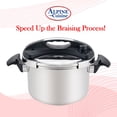 thumbnail image 2 of Alpine Cuisine Stainless Steel Pressure Cooker, for All Cooktops, Stove Top Pressure Cooker Used for Pressure Foodie or Steaming, Compatible with Gas & Induction Cooker, Dishwasher Safe (7 Liters), 2 of 8