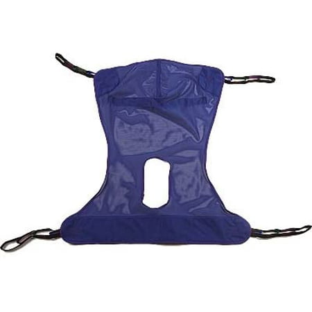 Mesh Full Body Sling with Commode Opening Tested for Comfort & Security in Homecare & Long Term Care by Top Shelf (LG 58