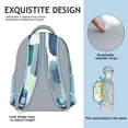 thumbnail image 5 of Blue and Grey Abstract Art Artwork Backpack for School,Cute School Bag,Schoolbag with Adjustable Shoulder Straps & Padded Back,15.3"x11"x6.7", 5 of 6